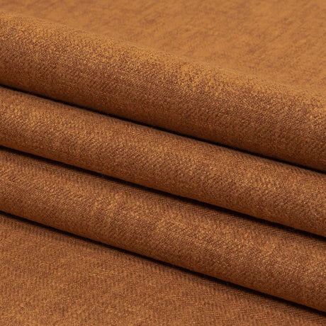 British Imported Heathered Copper Recycled Polyester Drapery Woven