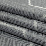 British Imported Mist Geometric Chevron Recycled Polyester Jacquard