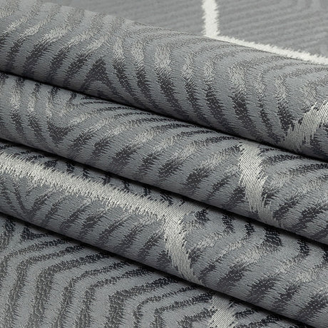 British Imported Mist Geometric Chevron Recycled Polyester Jacquard