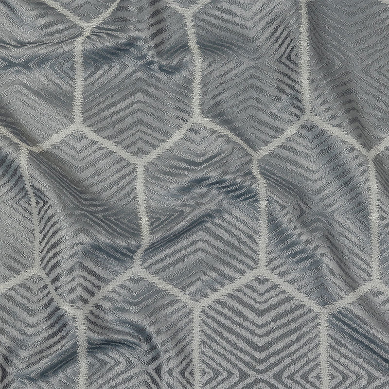 British Imported Mist Geometric Chevron Recycled Polyester Jacquard