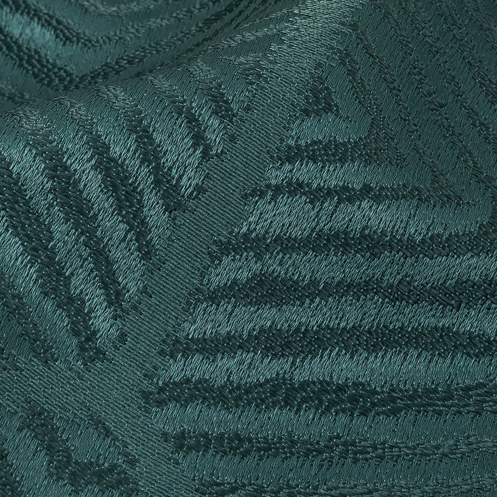 British Imported Peacock Geometric Chevron Recycled Polyester Jacquard