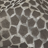 British Imported Graphite Satin-Faced Pentagonal Drapery Jacquard