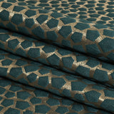 British Imported Peacock Satin-Faced Pentagonal Drapery Jacquard