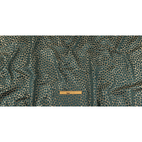 British Imported Peacock Satin-Faced Pentagonal Drapery Jacquard