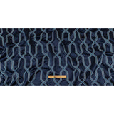 British Imported Ink Satin-Faced Geometric Drapery Jacquard
