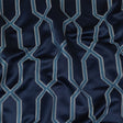 British Imported Ink Satin-Faced Geometric Drapery Jacquard