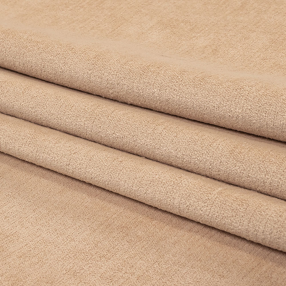 Micro Polyester Chenille - Nude - British Imported