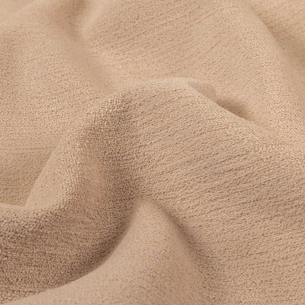 Micro Polyester Chenille - Nude - British Imported