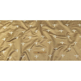Slubbed Drapery Jacquard - Gold Buzzing Bees - British Imported