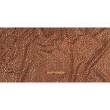 Satin-Faced Jacquard - Clay Fern Leaves - British Imported