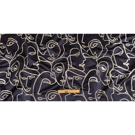 Drapery Jacquard - Sapphire Face to Face - British Imported