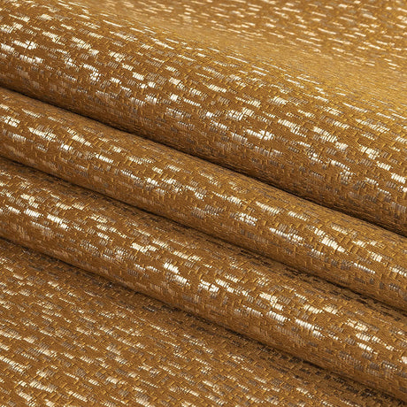Metallic Drapery Jacquard - Bronze Digital Spots - British Imported