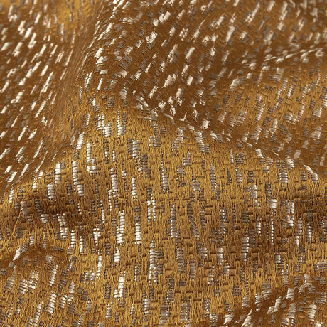 Metallic Drapery Jacquard - Bronze Digital Spots - British Imported