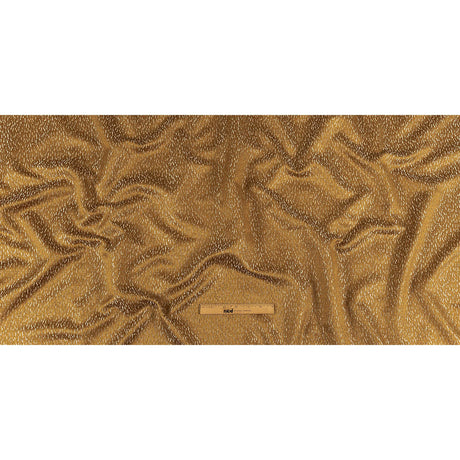 Metallic Drapery Jacquard - Bronze Digital Spots - British Imported