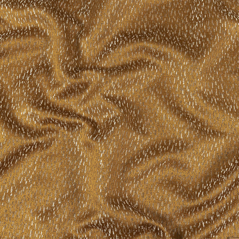 Metallic Drapery Jacquard - Bronze Digital Spots - British Imported