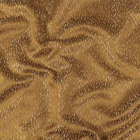 Metallic Drapery Jacquard - Bronze Digital Spots - British Imported