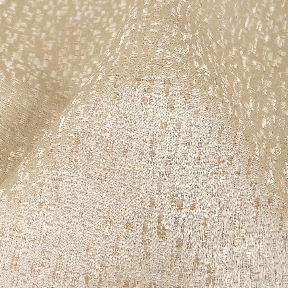 Metallic Drapery Jacquard - Oyster Digital Spots - British Imported