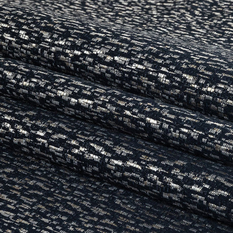 Metallic Drapery Jacquard - Sapphire Digital Spots - British Imported