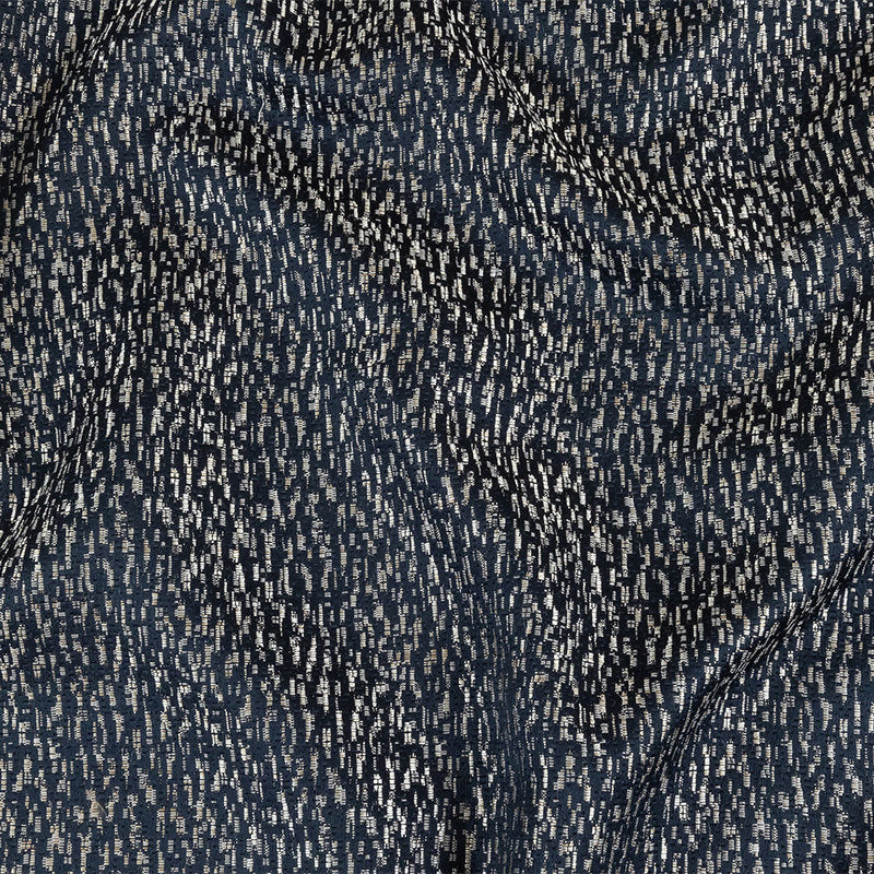 Metallic Drapery Jacquard - Sapphire Digital Spots - British Imported