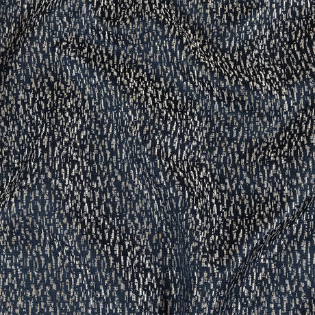 Metallic Drapery Jacquard - Sapphire Digital Spots - British Imported