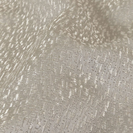 Metallic Drapery Jacquard - Silver Digital Spots - British Imported
