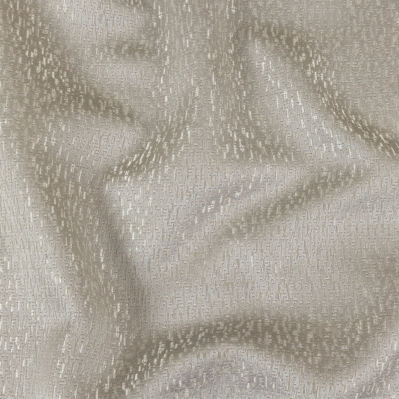 Metallic Drapery Jacquard - Silver Digital Spots - British Imported