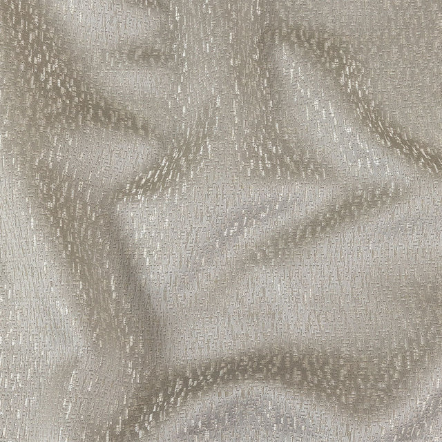 Metallic Drapery Jacquard - Silver Digital Spots - British Imported