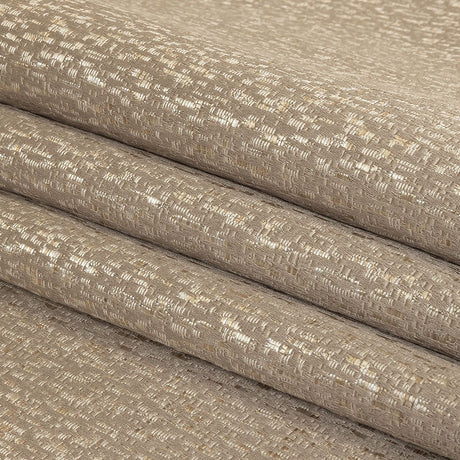 Metallic Drapery Jacquard - Stone Digital Spots - British Imported