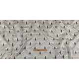 Drapery Jacquard - Silver Maze of Fans - British Imported