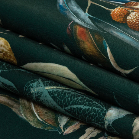 Polyester Knit Microvelvet - Forest Floral - British Imported