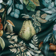 Polyester Knit Microvelvet - Forest Floral - British Imported