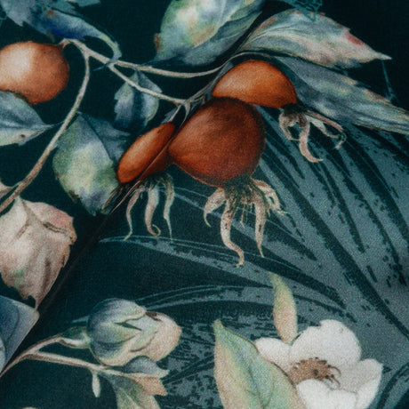Polyester Knit Microvelvet - River Floral - British Imported