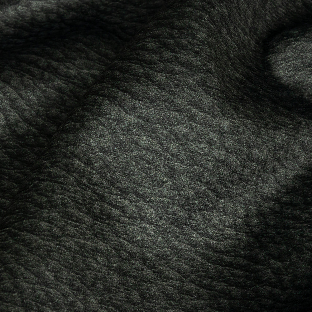 Polyester Microvelvet - Ebony Abstract - British Imported