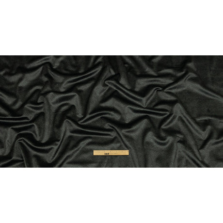 Polyester Microvelvet - Ebony Abstract - British Imported