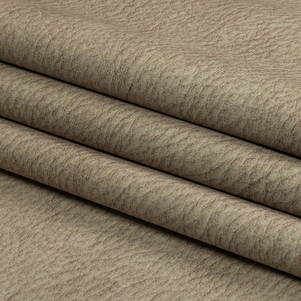 Polyester Microvelvet - Oat Abstract - British Imported