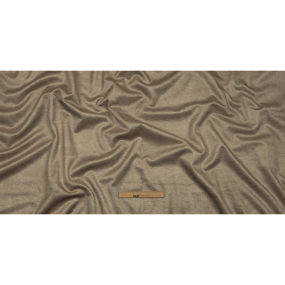 Polyester Microvelvet - Oat Abstract - British Imported