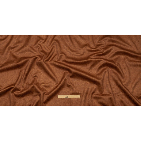 Polyester Microvelvet - Rust Abstract - British Imported