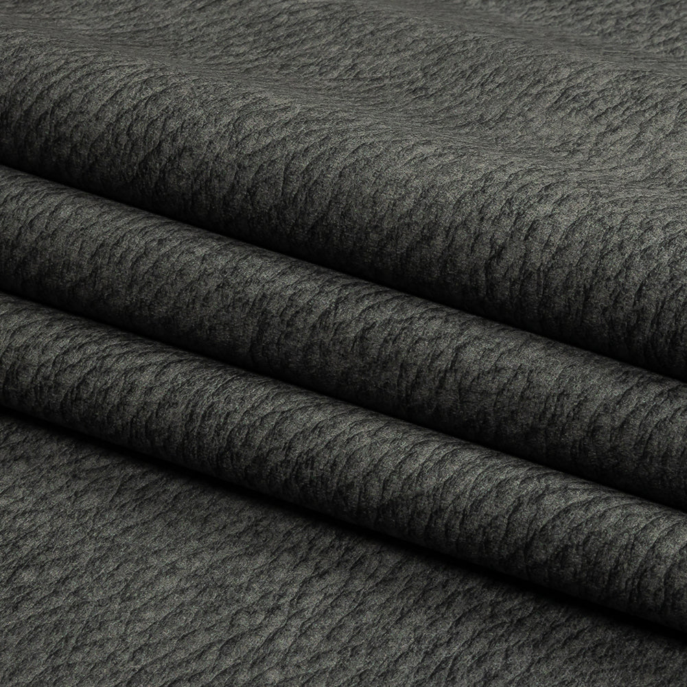 Polyester Microvelvet - Slate Abstract - British Imported