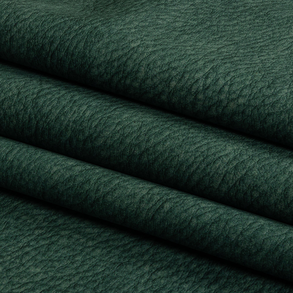Polyester Microvelvet - Teal Abstract - British Imported