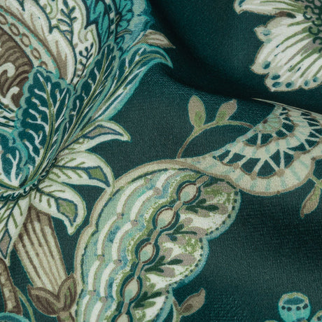Polyester Microvelvet Print - River Jacobean Floral - British Imported