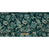 Polyester Microvelvet Print - River Jacobean Floral - British Imported
