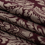 Drapery Jacquard - Berry Leafy Damask - British Imported