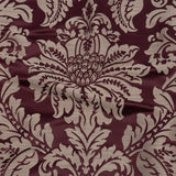 Drapery Jacquard - Berry Leafy Damask - British Imported