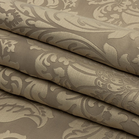 Drapery Jacquard - Champagne Leafy Damask - British Imported