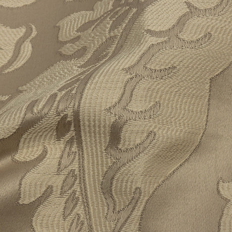 Drapery Jacquard - Champagne Leafy Damask - British Imported