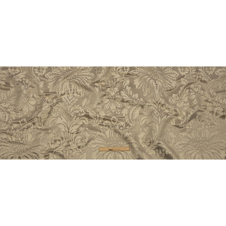 Drapery Jacquard - Champagne Leafy Damask - British Imported