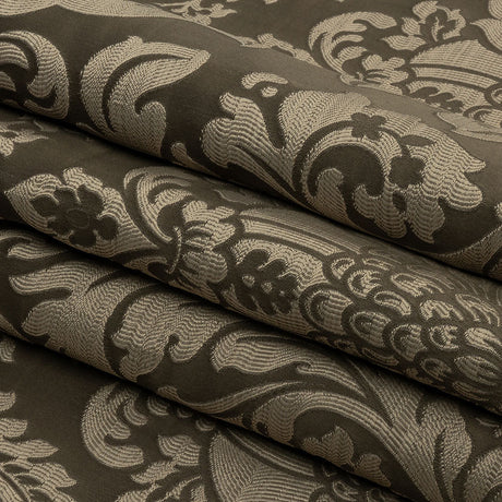Drapery Jacquard - Fawn Leafy Damask - British Imported