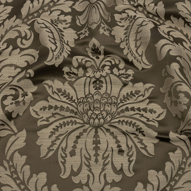 Drapery Jacquard - Fawn Leafy Damask - British Imported