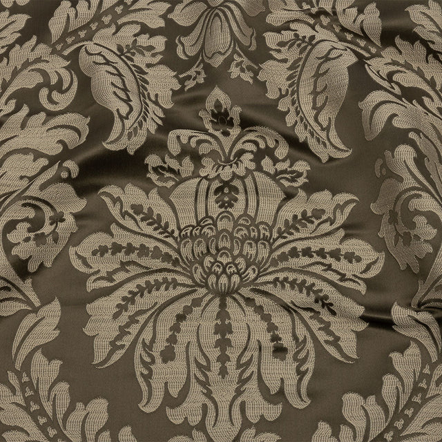 Drapery Jacquard - Fawn Leafy Damask - British Imported