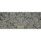 Drapery Jacquard - Graphite Leafy Damask - British Imported
